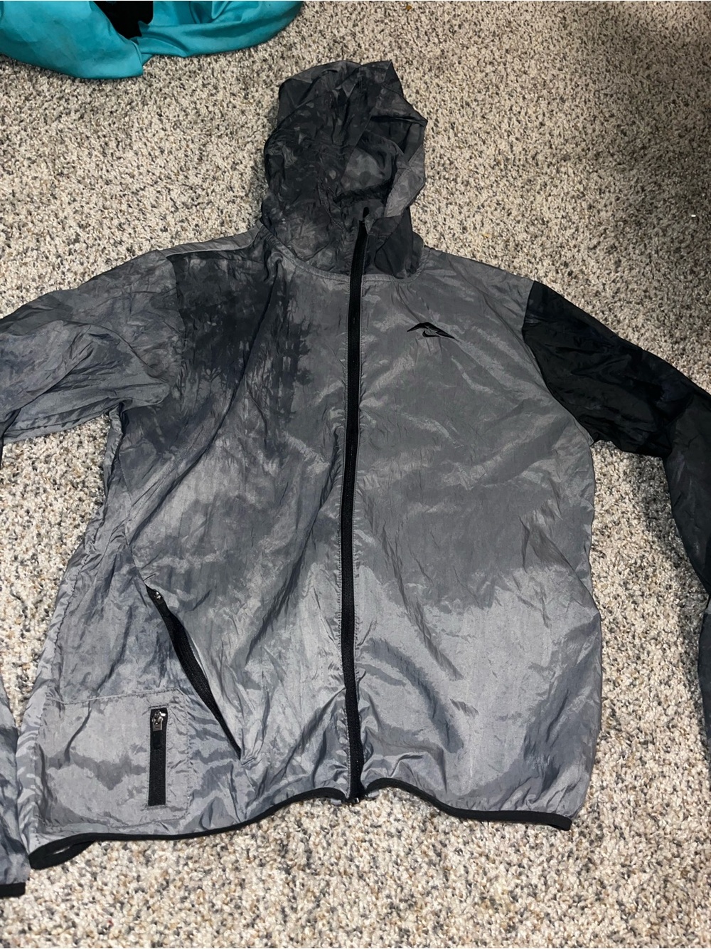 Nike women's Hooded Jacket - Gray with Black Accents